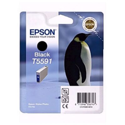 Epson Penguin T5591 Ink Cartridge, Black Single Pack, C13T55914010 Epson Penguin T5591 Ink Cartridge, Black Single Pack, C13T55914010